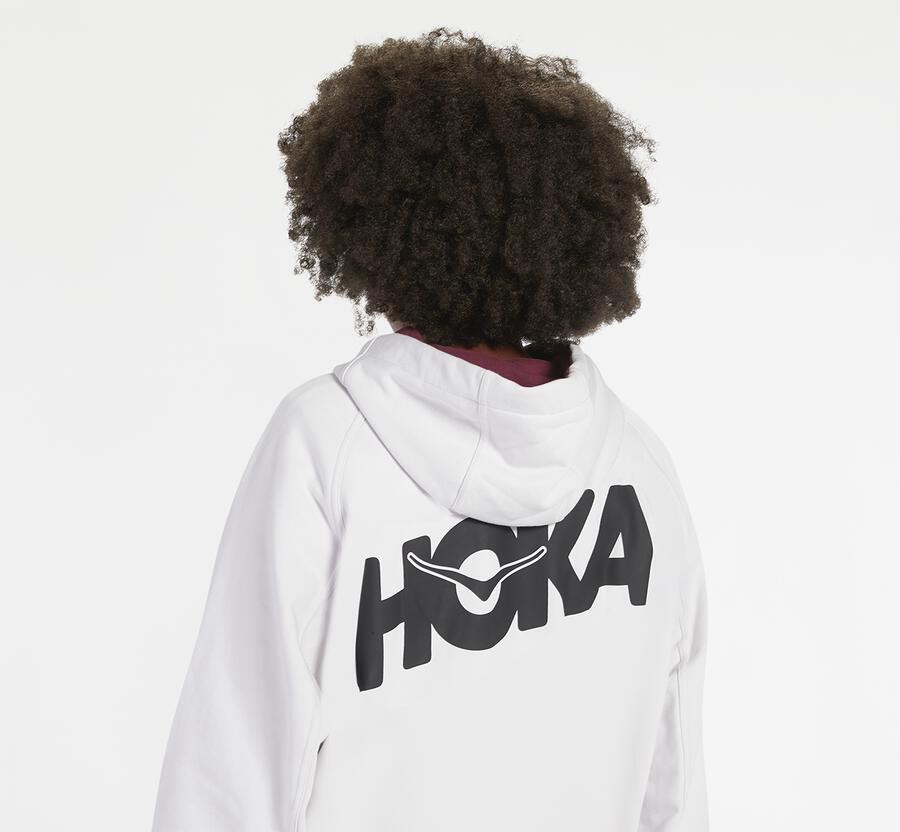 Sweat À Capuche Hoka One One Bondi Femme - Blanche - JMW-741096